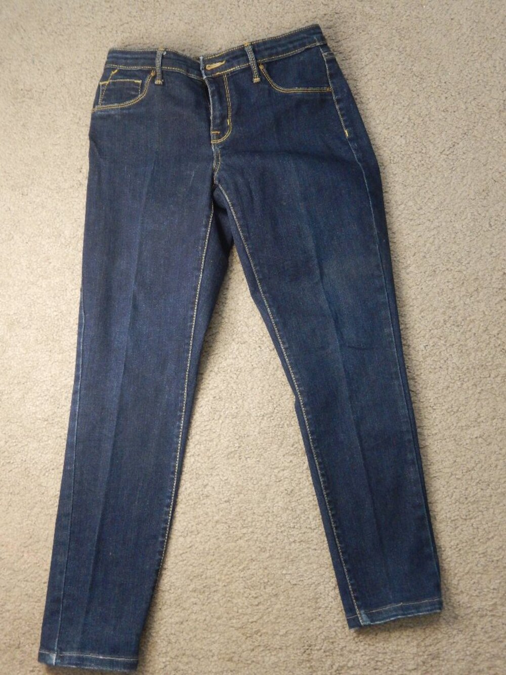 Mossimo Women's Dark Blue Skinny Jeans - Classic Stretch Denim (Size 8/29L)